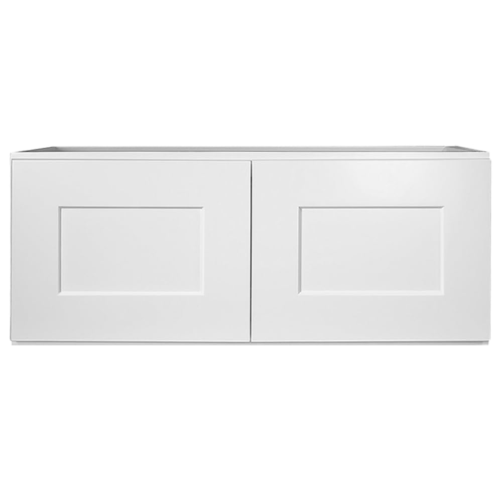 White Shaker Style Bridge Cabinet D392