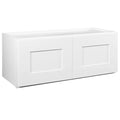 White Shaker Style Bridge Cabinet D392