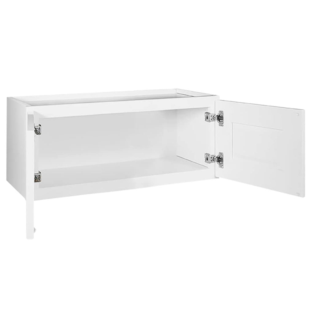 White Shaker Style Bridge Cabinet D392