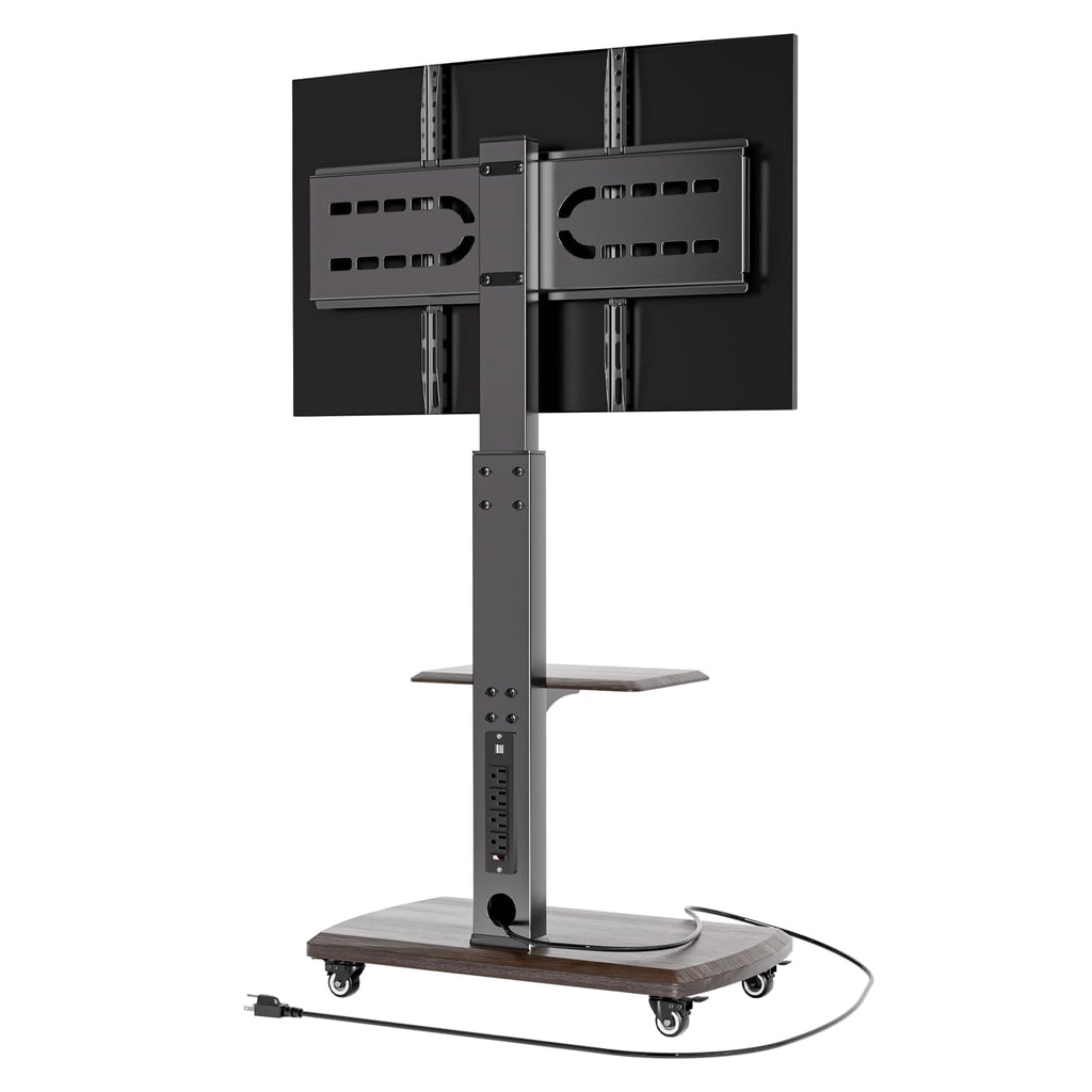 Rolling TV Stand with Power Outlet for 32 to 80 inch TVs C189