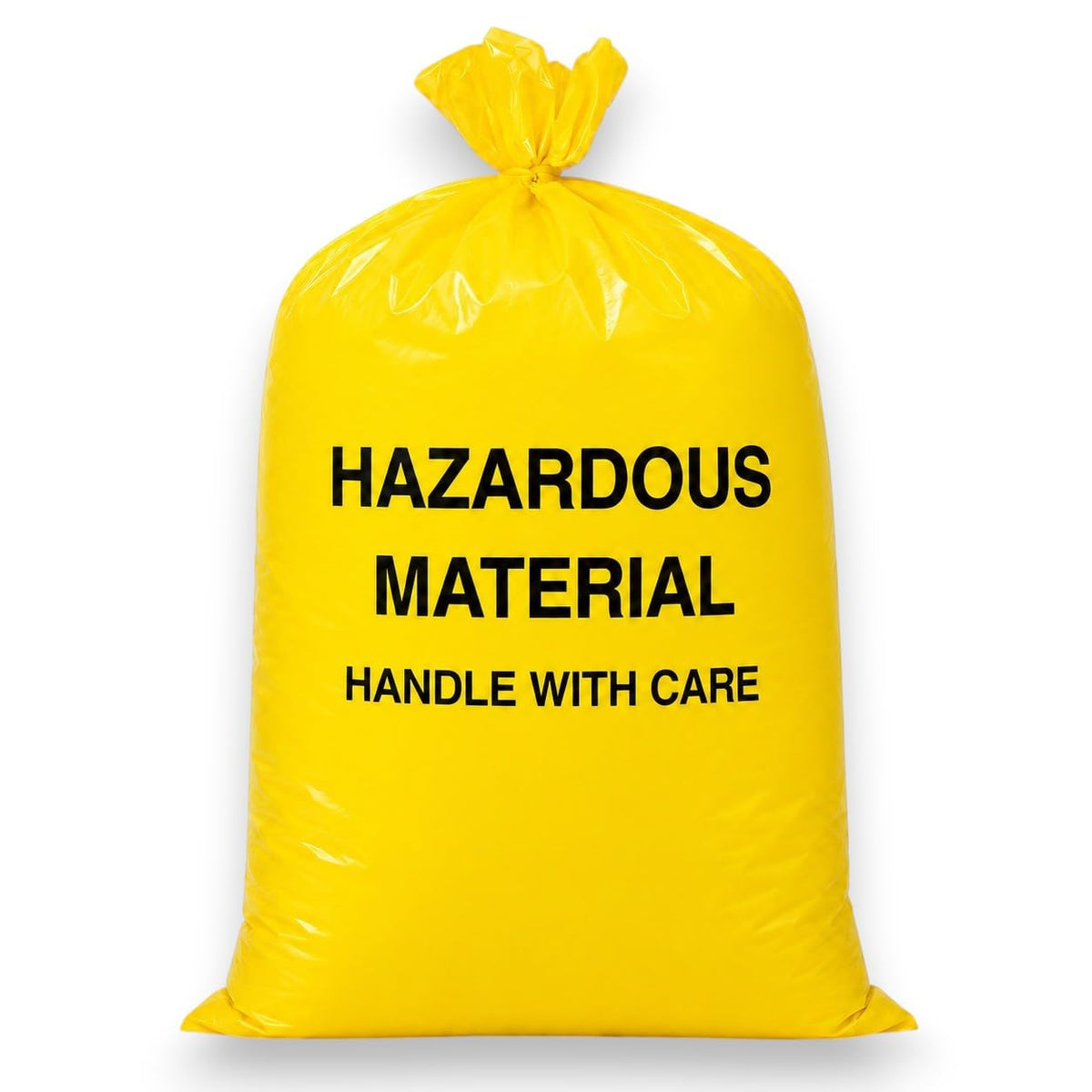 10-Gallon Hazardous Waste Bags 24 Pack Yellow 4 mil T699