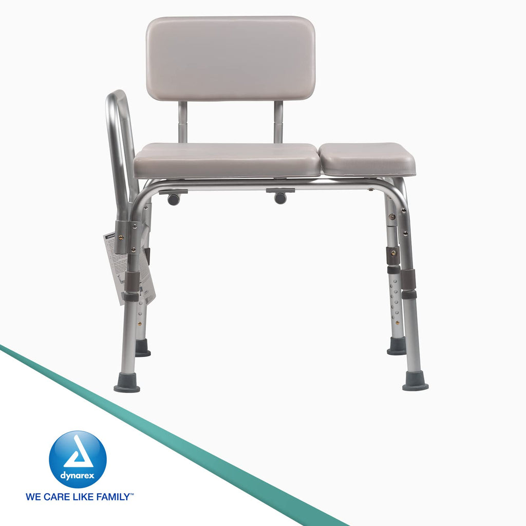 Padded Tub Transfer Bench 400 lb. Weight Capacity Grey G95126