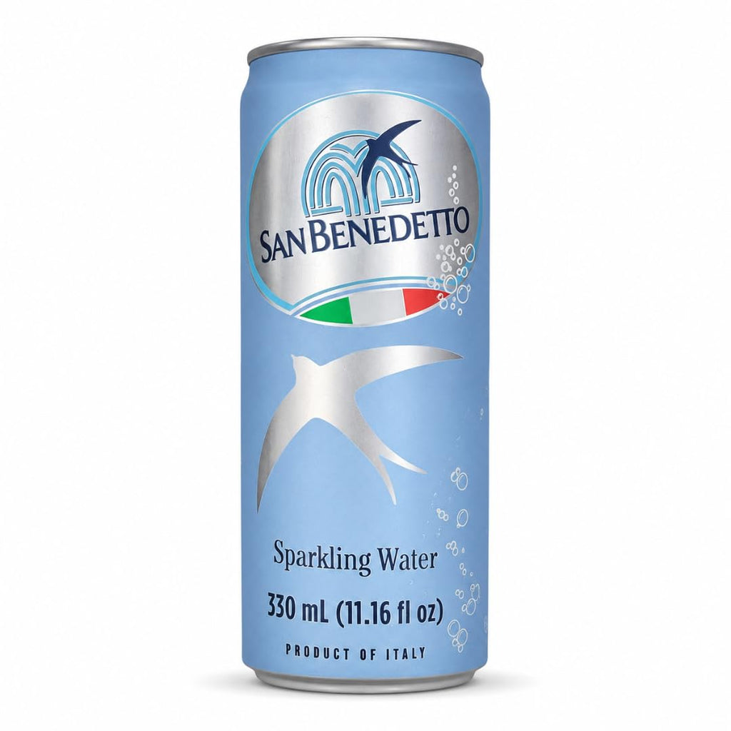 Imported Italian Sparkling Mineral Water 330mL Slim Cans Pack of 12 H164
