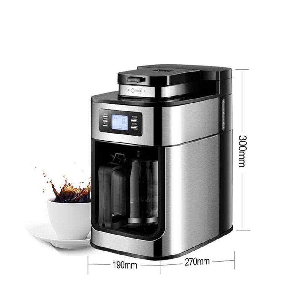1000W Automatic Stainless Steel Coffee Machine with LCD Display and Coffee Pot A523