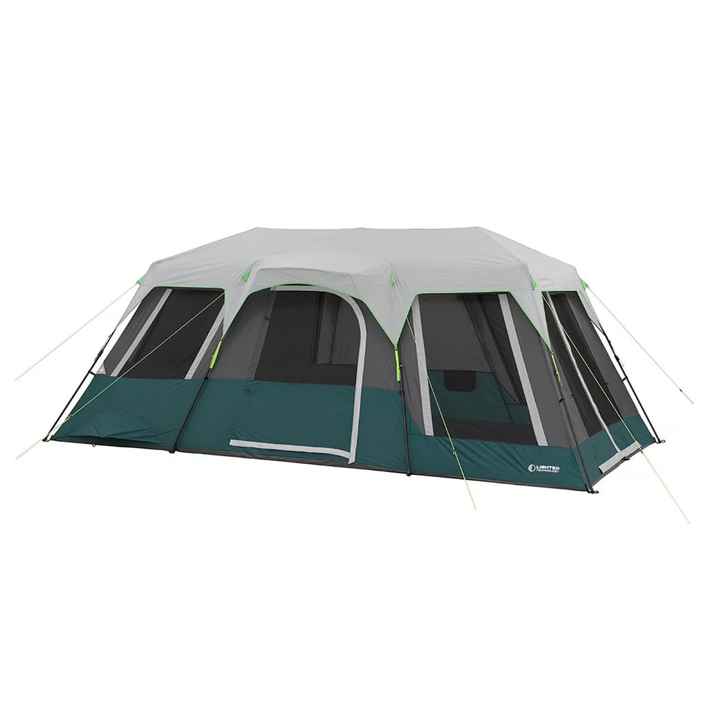 12 Person Lighted Instant Cabin Tent 18' x 10' O9626
