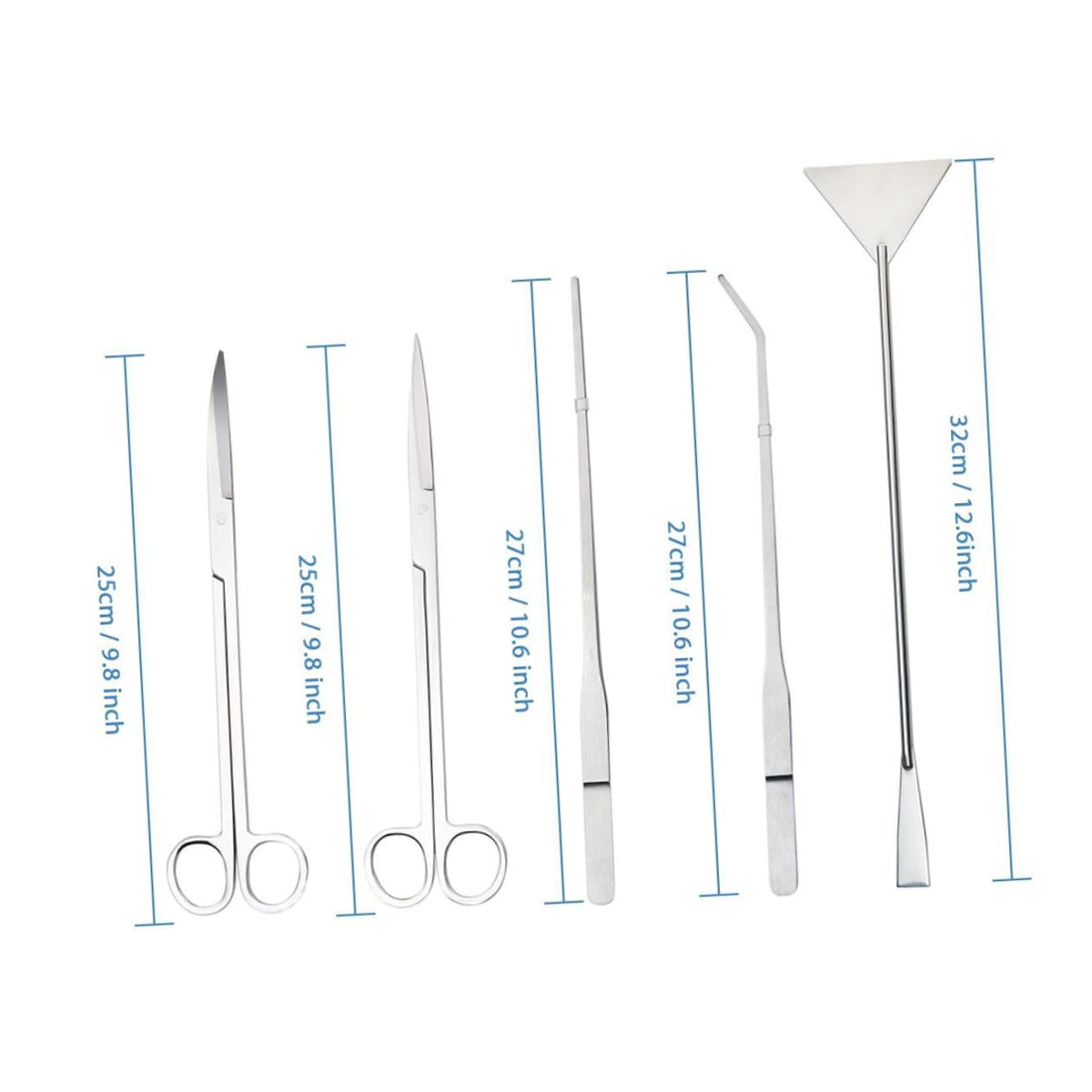 5 in 1 Stainless Steel Aquarium Aquascaping Kit O3905