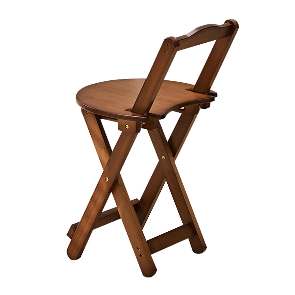 Foldable Bamboo Stool with Backs and Footrest Q18580