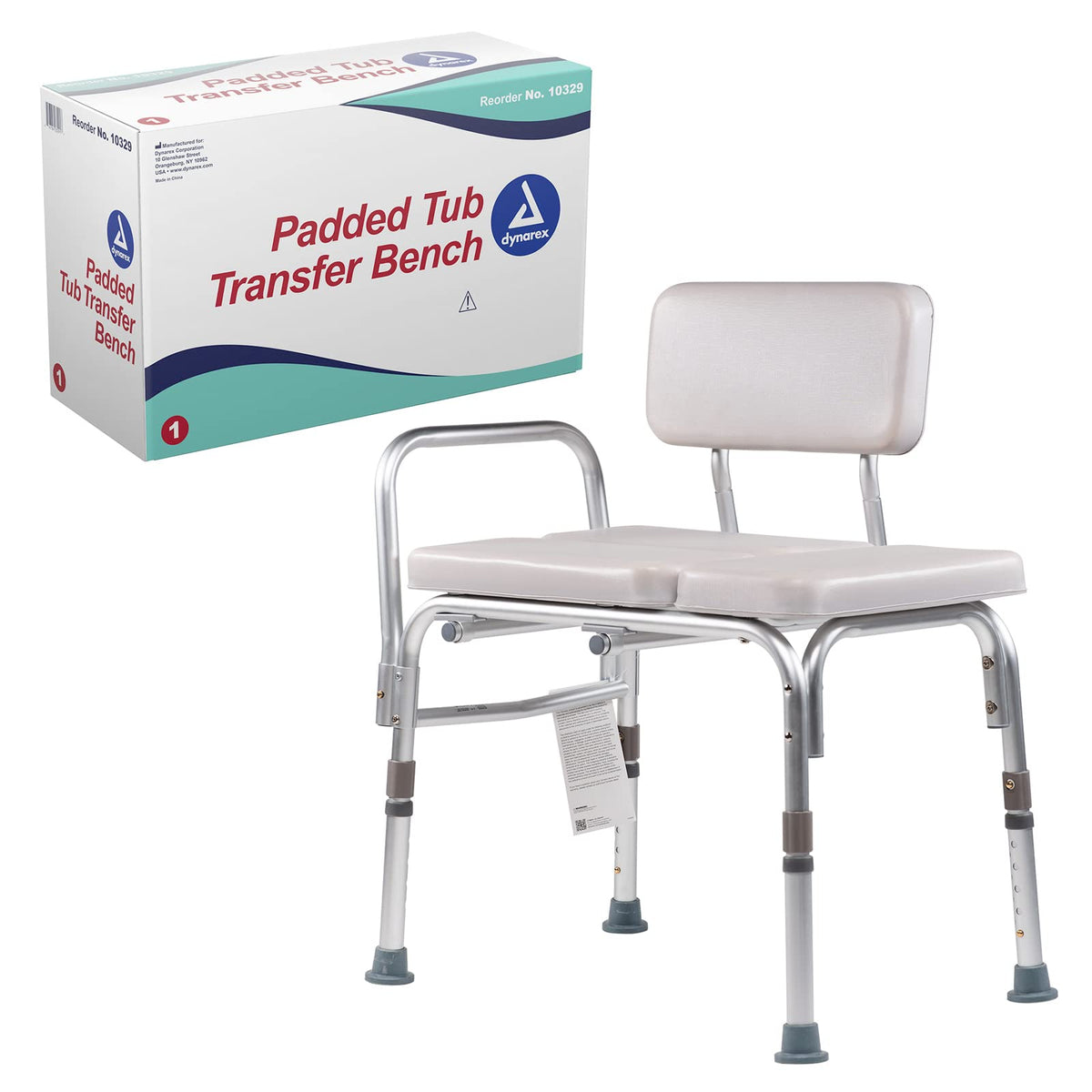 Padded Tub Transfer Bench 400 lb. Weight Capacity Grey G95126