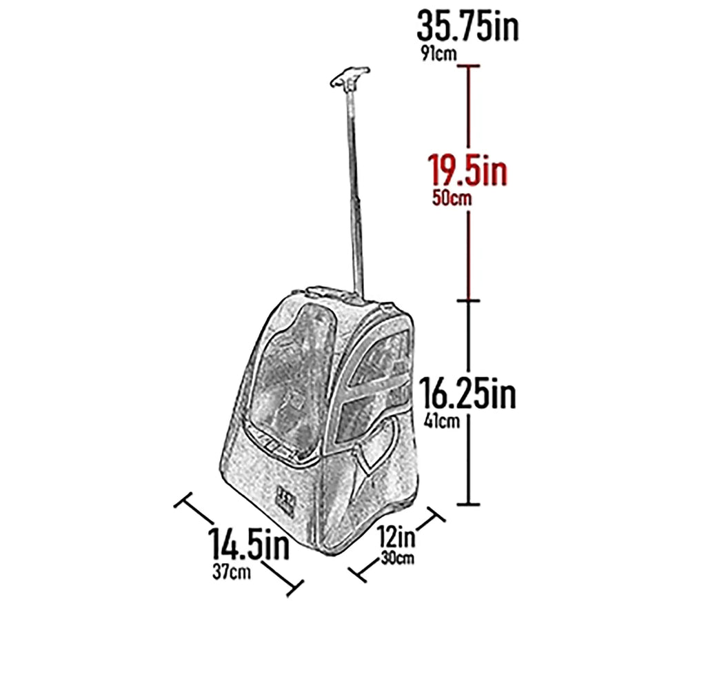 Large Pet Roller Backpack T2015