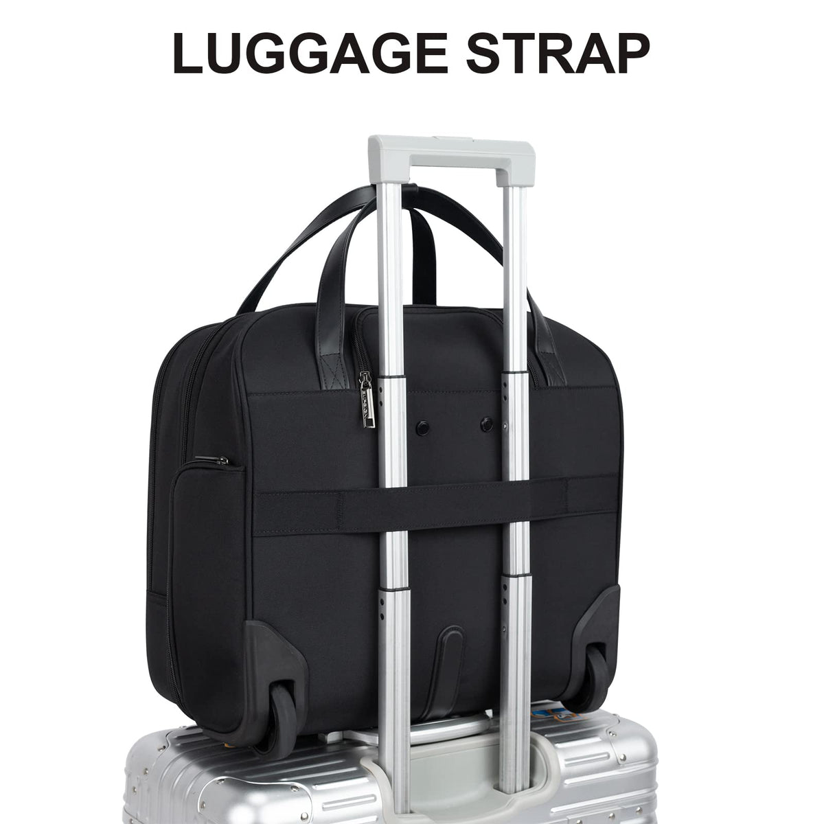 Rolling Laptop Bag 15.6 Inch Black U293499