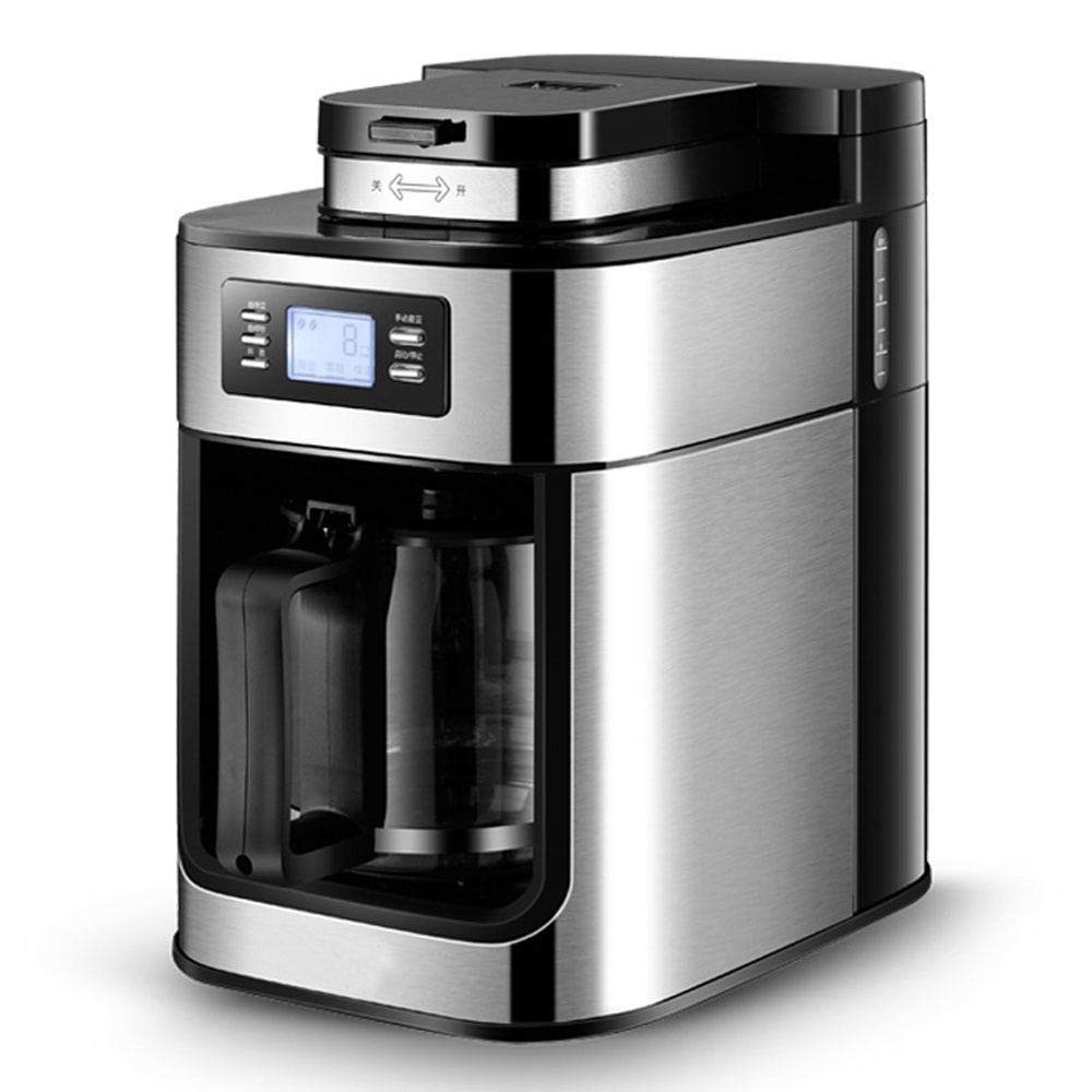 1000W Automatic Stainless Steel Coffee Machine with LCD Display and Coffee Pot A523