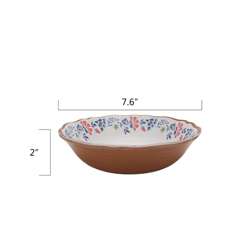 12-Piece Multicolor Bamboo Melamine Dinnerware Set Service For 4 A827