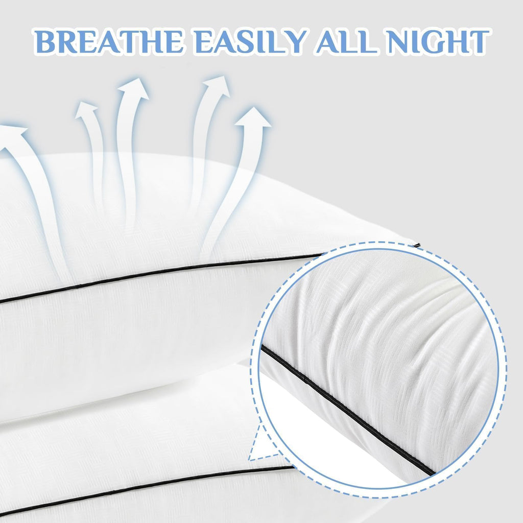 King Size Down Alternative Microfiber Pillows Set of 2 Q383