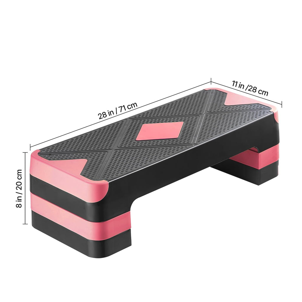 Adjustable Non Slip Aerobic Step Platform with 4 Risers C313