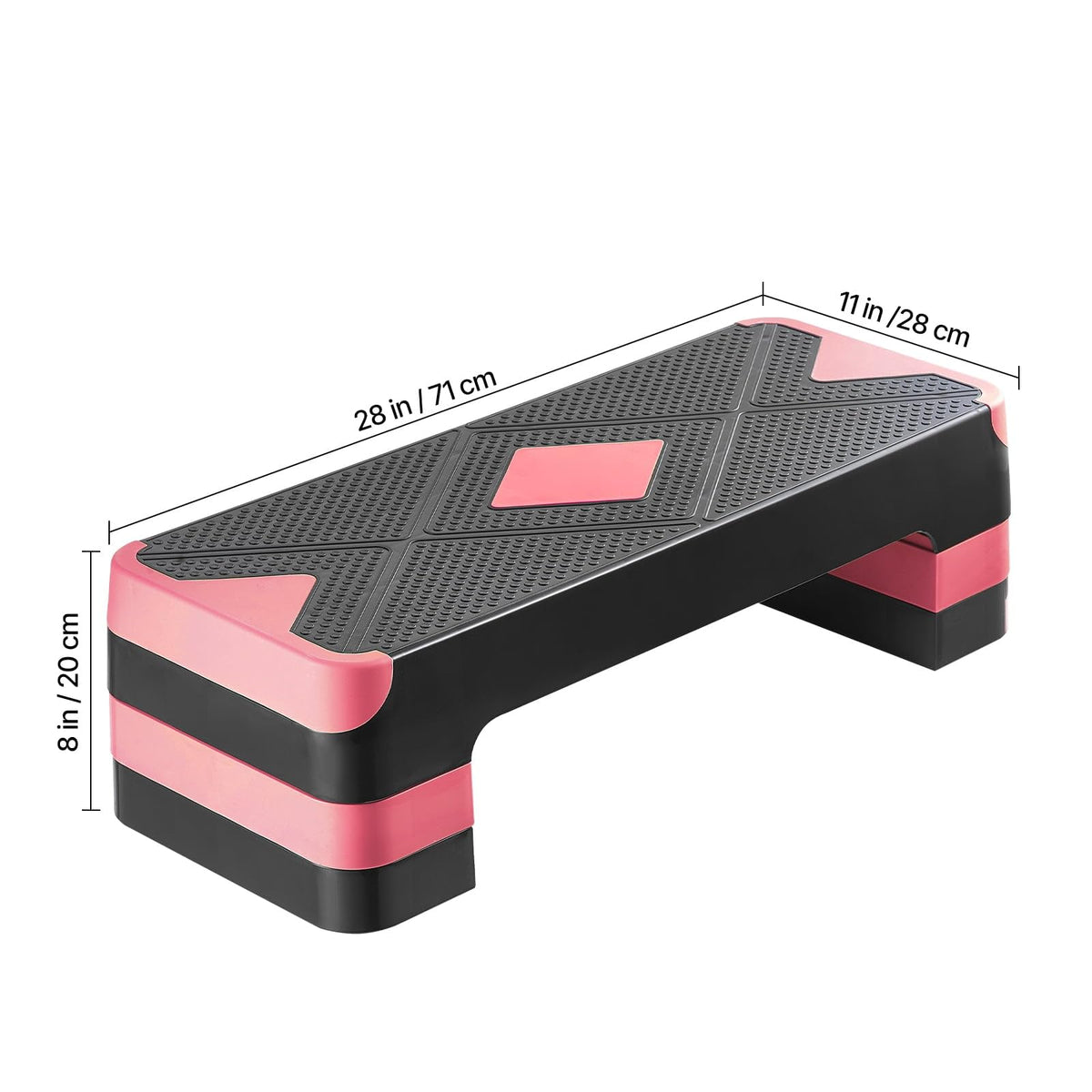 Adjustable Non Slip Aerobic Step Platform with 4 Risers C313