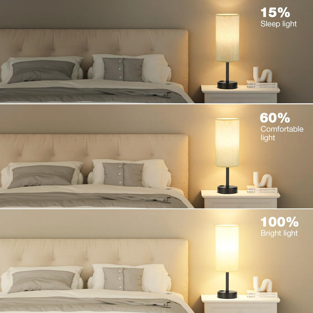 Turquoise Dimmable Touch Bedside Table Lamp P689