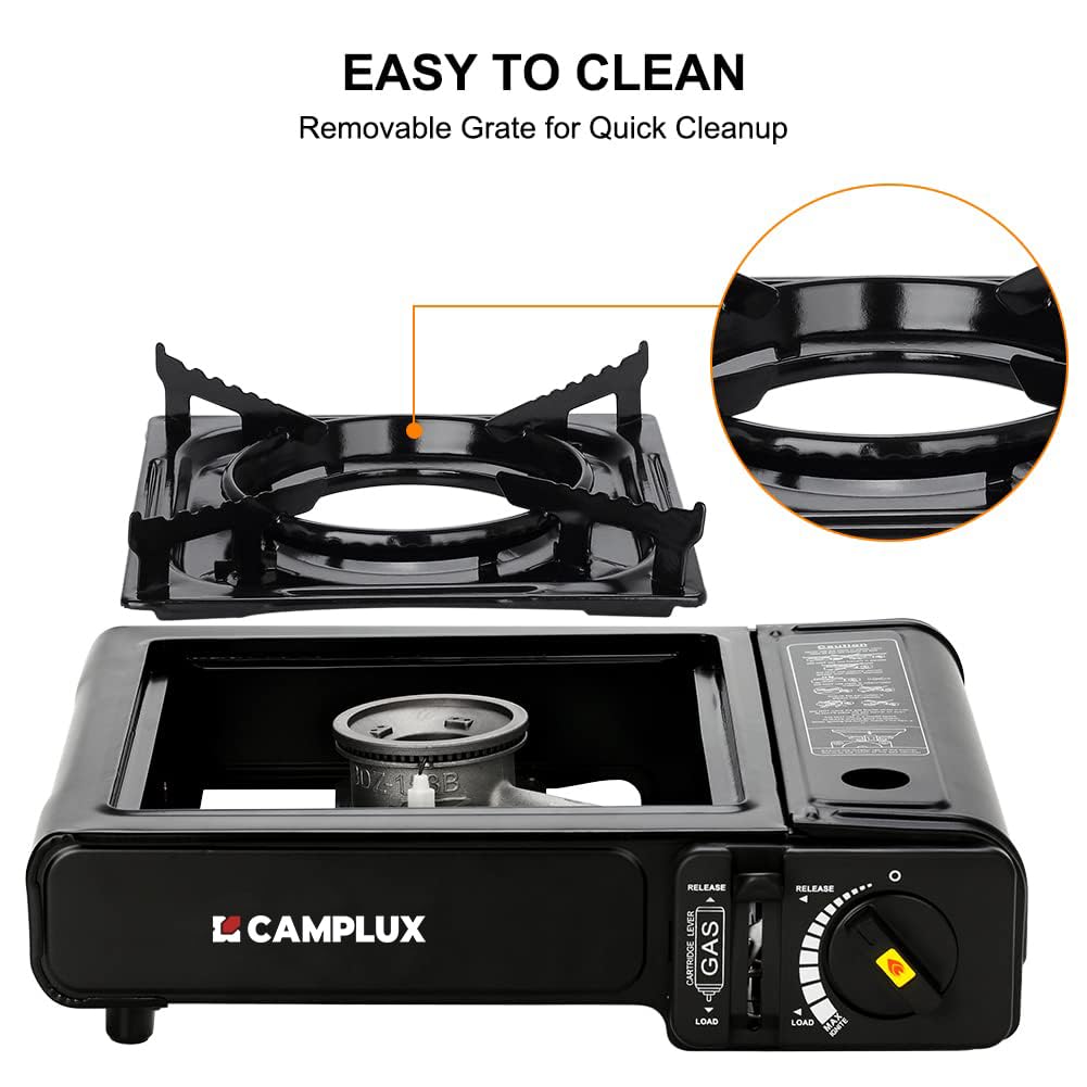 Portable Dual Fuel Propane & Butane Camping Stove with Carrying Case V9419