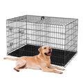 48-Inch Folding Metal Dog Crate with Divider, Tray, and Carry Handle U272598