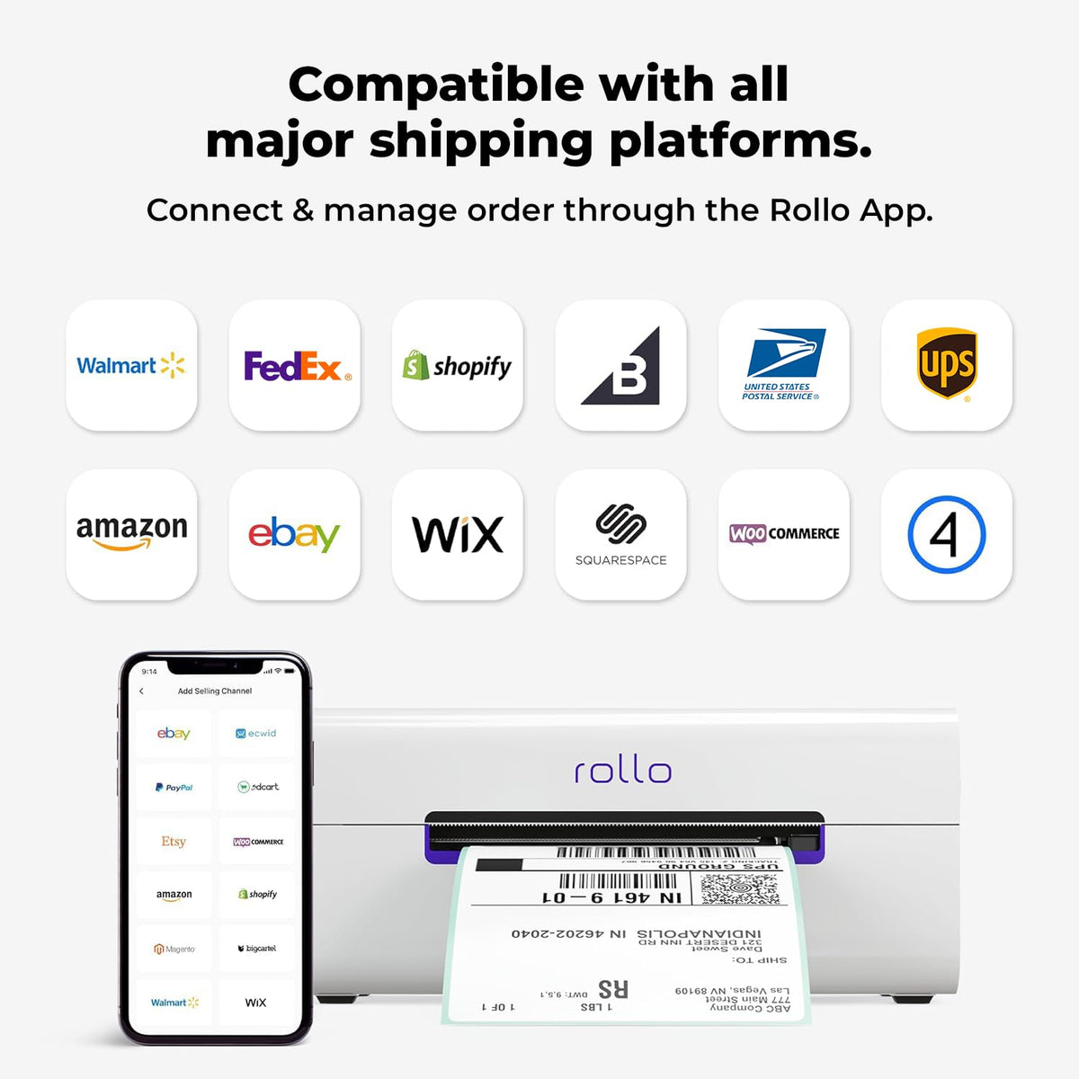 Wireless Wi-Fi 4x6 Thermal Label Printer Z85557