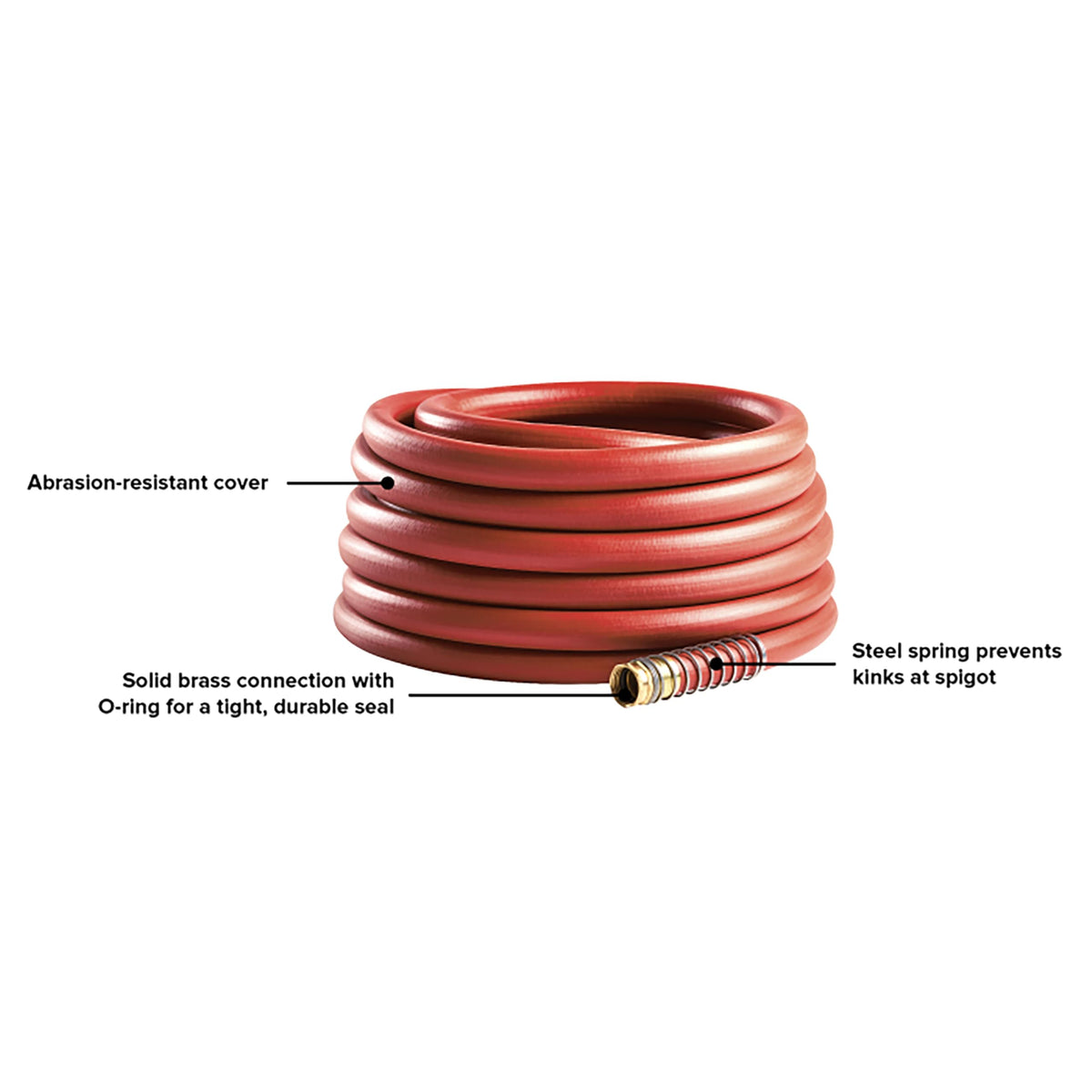 3/4" x 75' Heavy Duty Kink Resistant Garden Hose Q81456