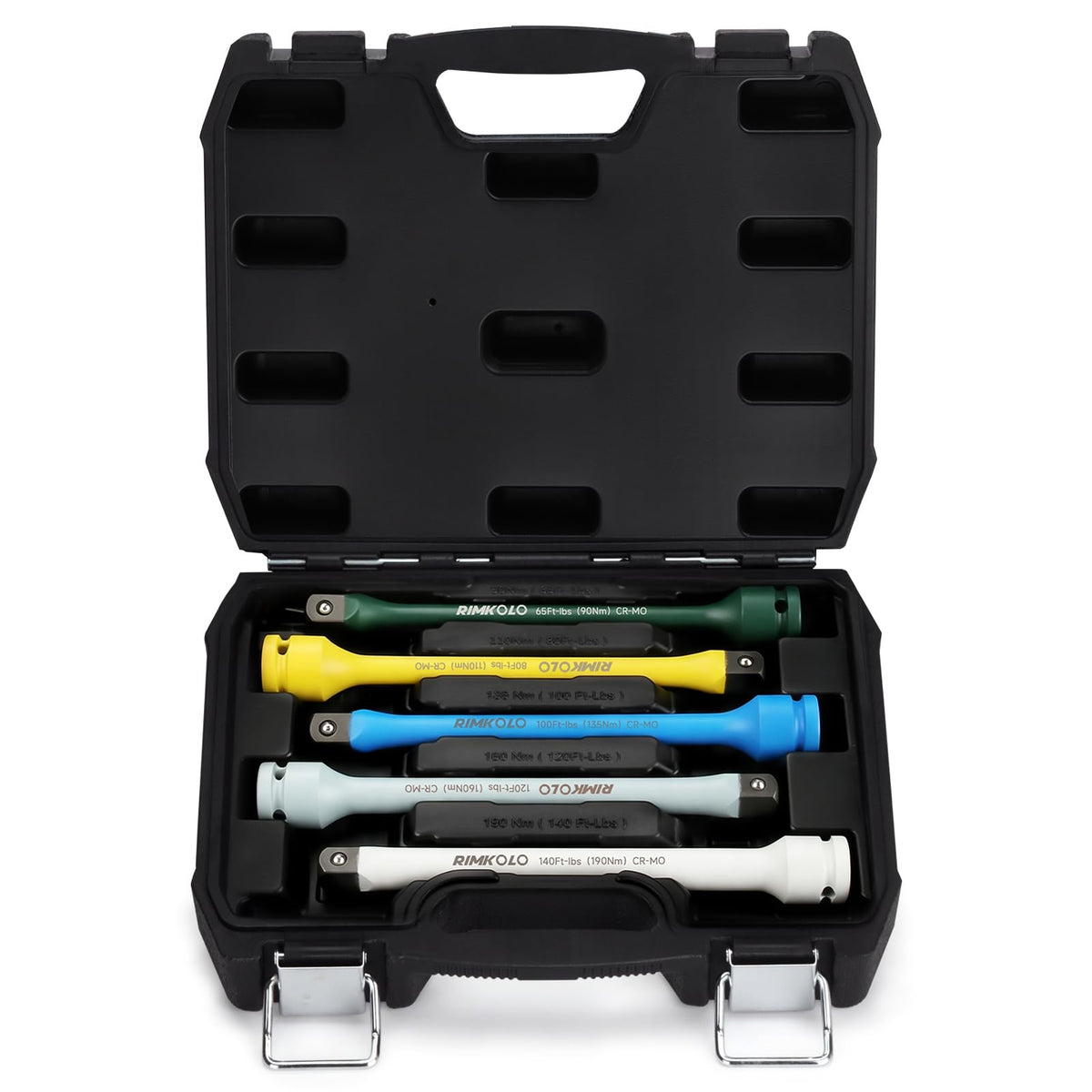 1/2" Drive 5-Piece Impact Torque Limiting Extension Bar Set J123452
