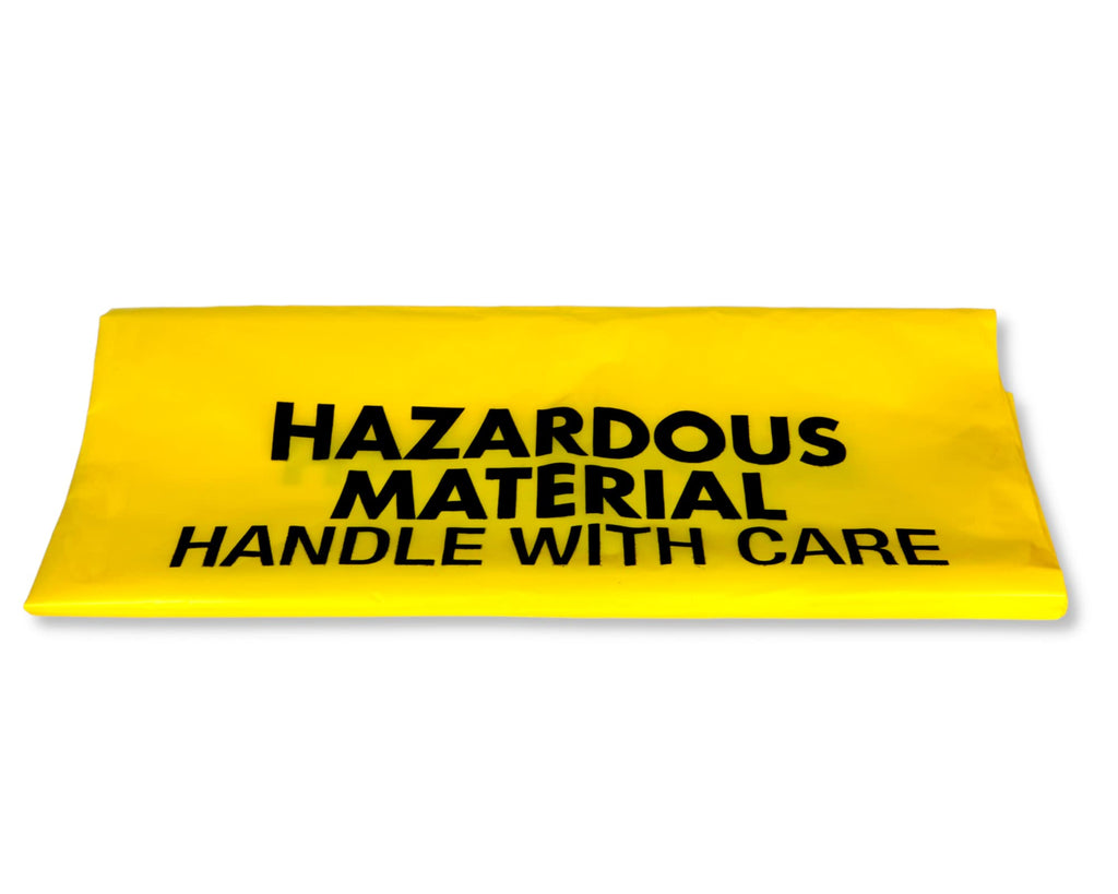 10-Gallon Hazardous Waste Bags 24 Pack Yellow 4 mil T699