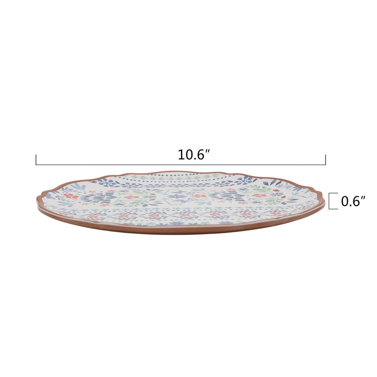 12-Piece Multicolor Bamboo Melamine Dinnerware Set Service For 4 A827
