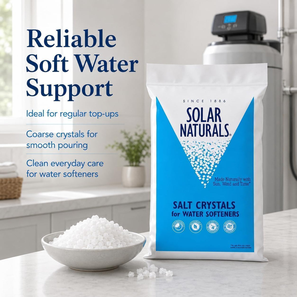 40 lb Solar Salt Crystals N593750