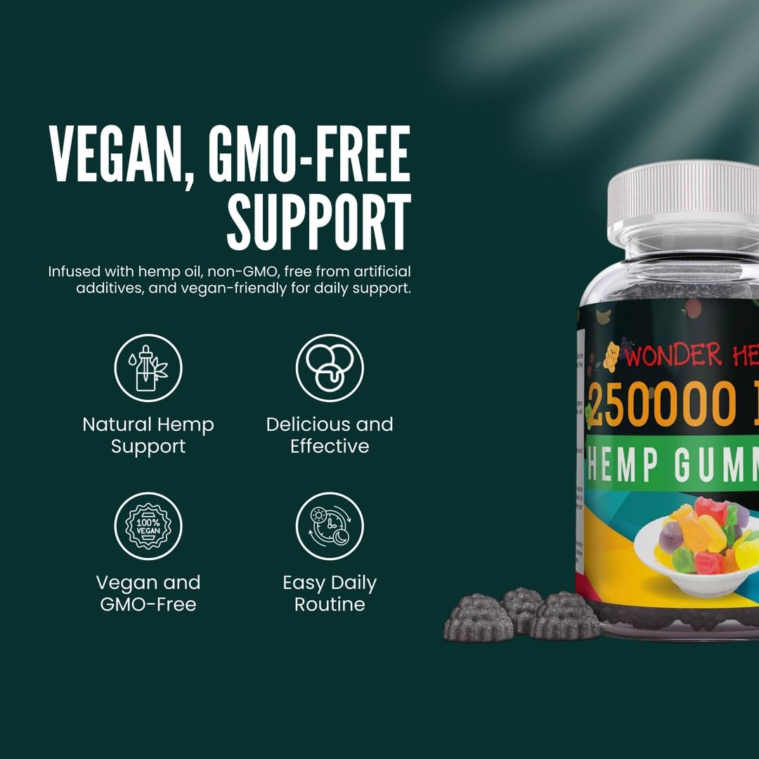 Hemp Gummies Supplement with Hemp Oil Extract M154577