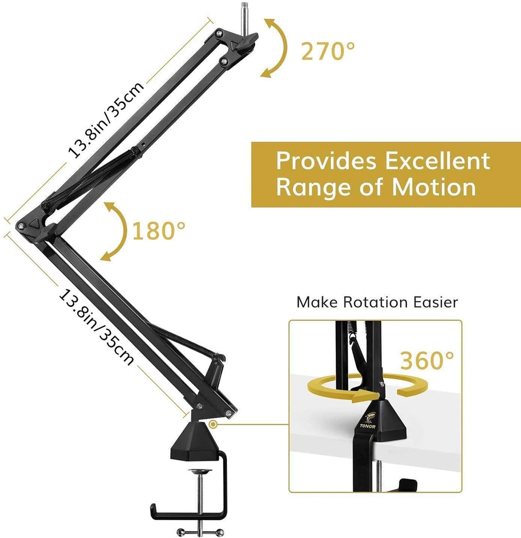 USB Microphone and Microphone Arm Stand R654393