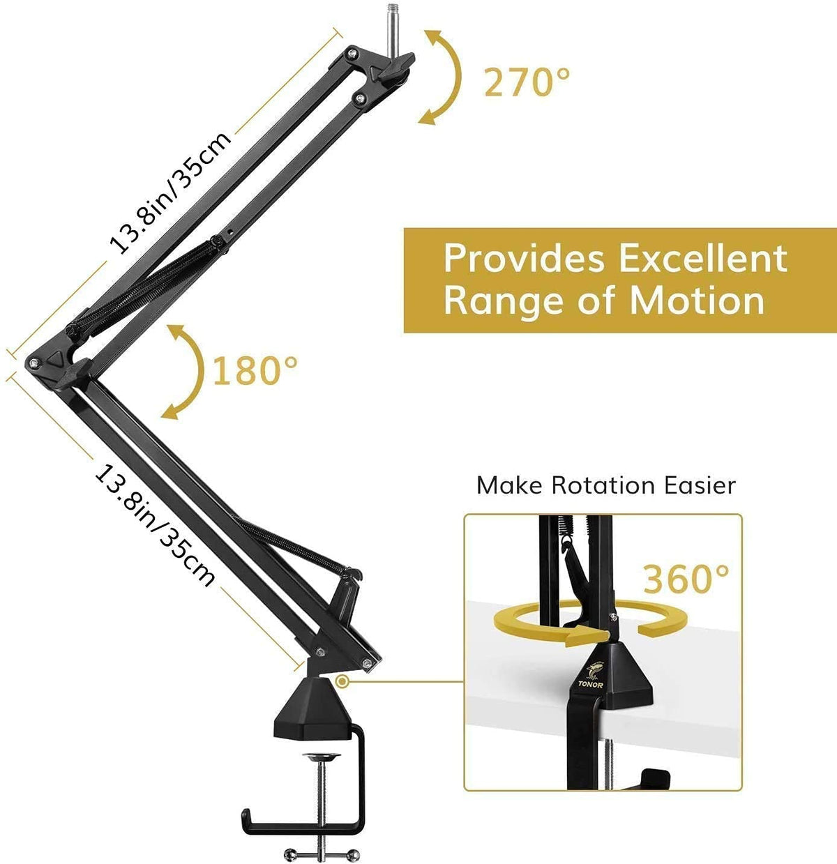 USB Microphone and Microphone Arm Stand R654393