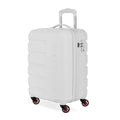 White 19-Inch Hardside Expandable Carry-On Spinner Luggage V344