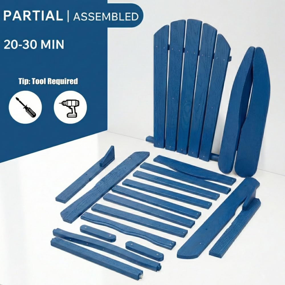 Wood Folding Adirondack Chair M90979