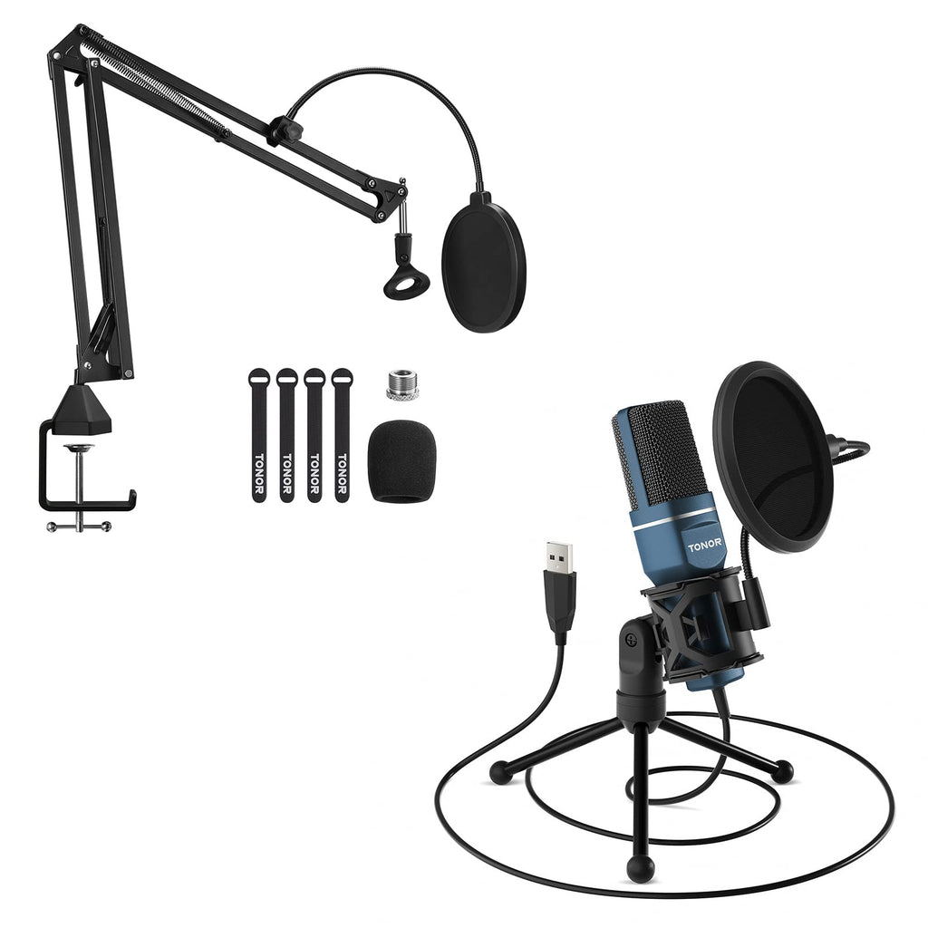 USB Microphone and Microphone Arm Stand R654393