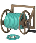 Wall Mounted Metal Garden Hose Reel Holds 125 ft B6933