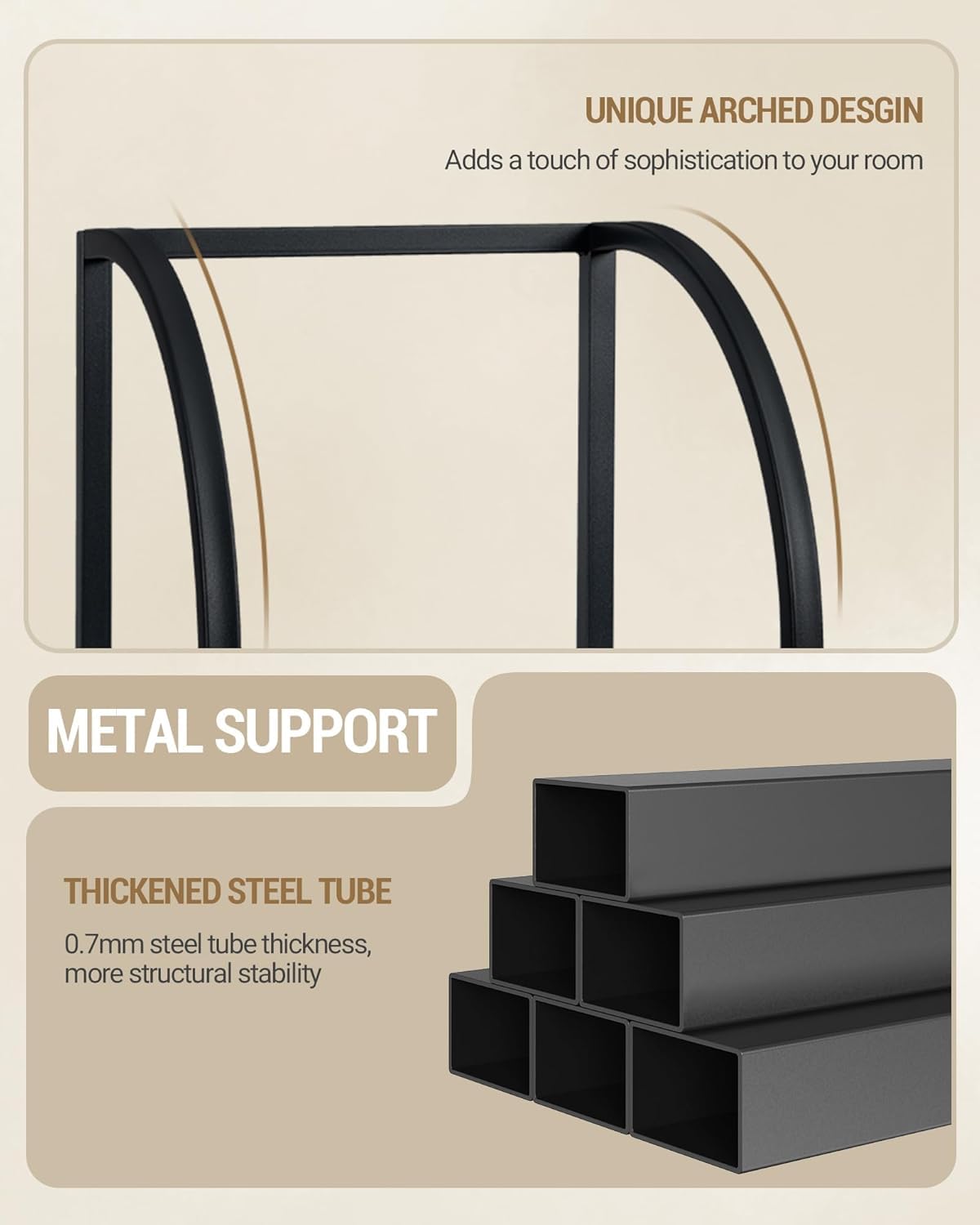 Narrow Bookshelf with Steel Frame N112719