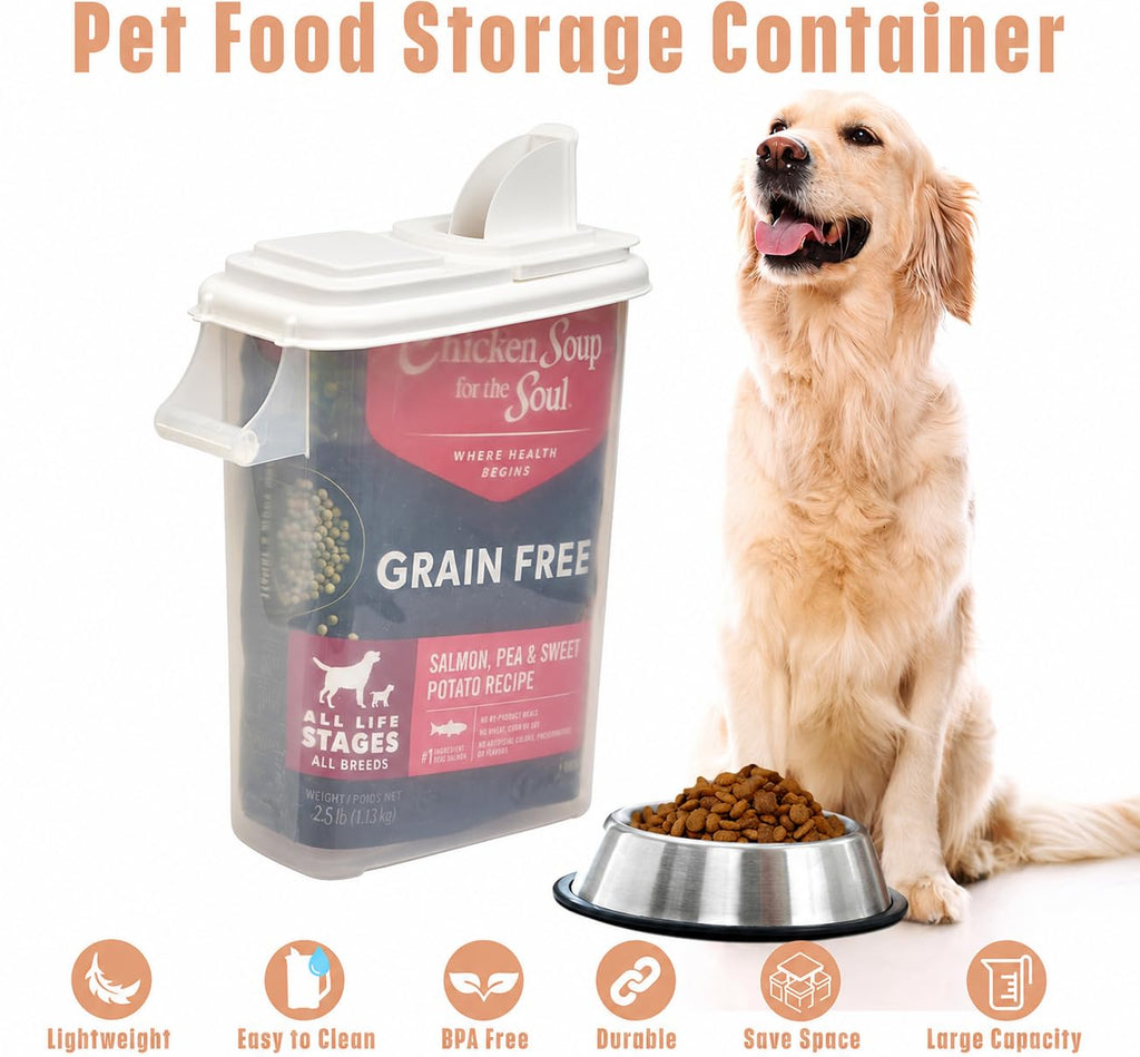 Airtight Pet Food Storage Container 32 Quart with Pour Spout H9939