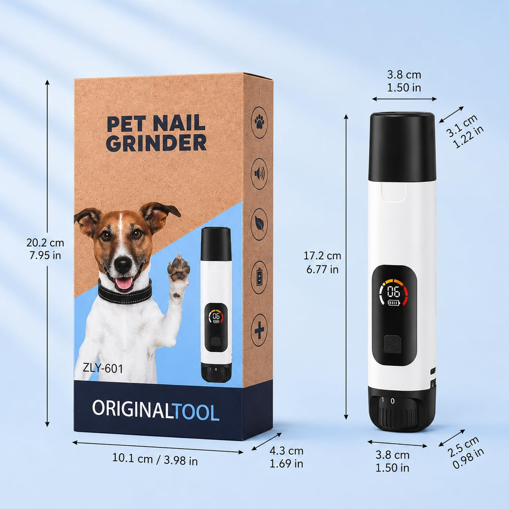 6-Speed Electric Pet Nail Grinder with LED Lights M1661