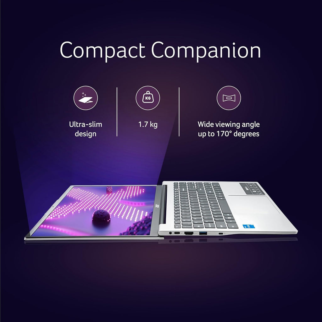 Slim Laptop Intel Core I3 8GB RAM 256GB SSD 15.6" FHD Windows 11 U1262