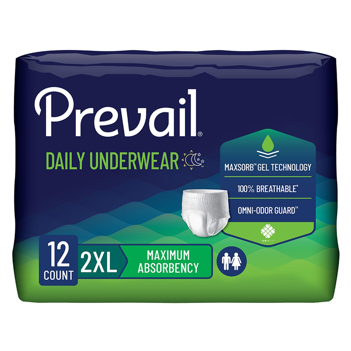 Disposable Incontinence Underwear 12 ct P79063