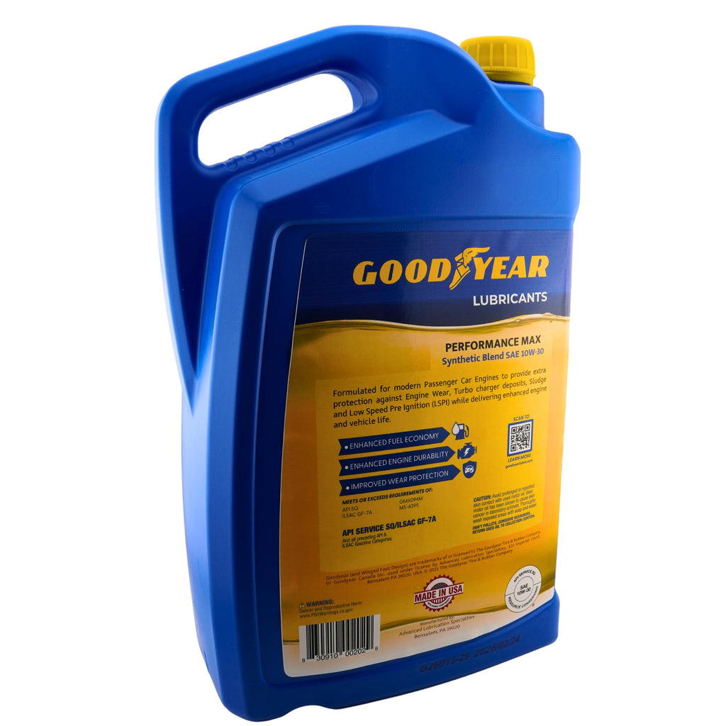 Synthetic Blend SAE 10W-30 Motor Oil 5 Quart F313