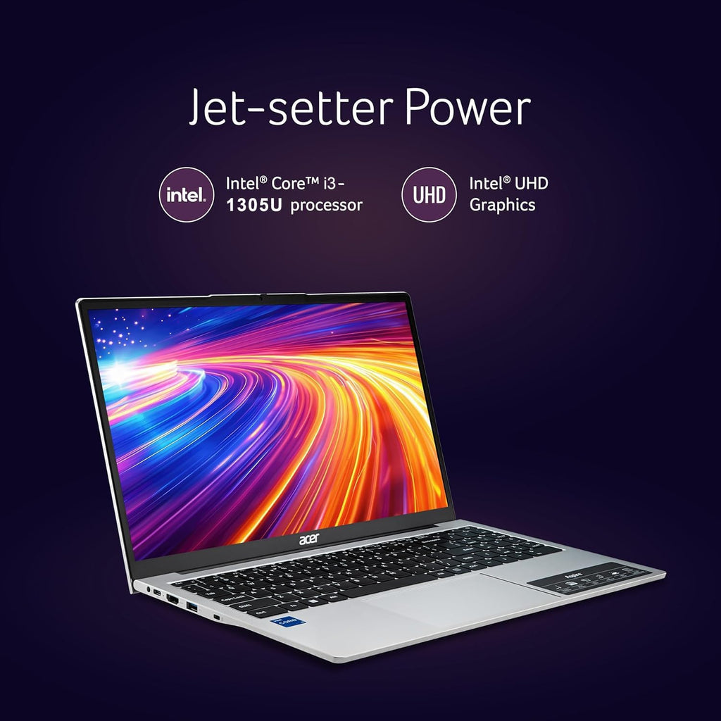 Slim Laptop Intel Core I3 8GB RAM 256GB SSD 15.6" FHD Windows 11 U1262