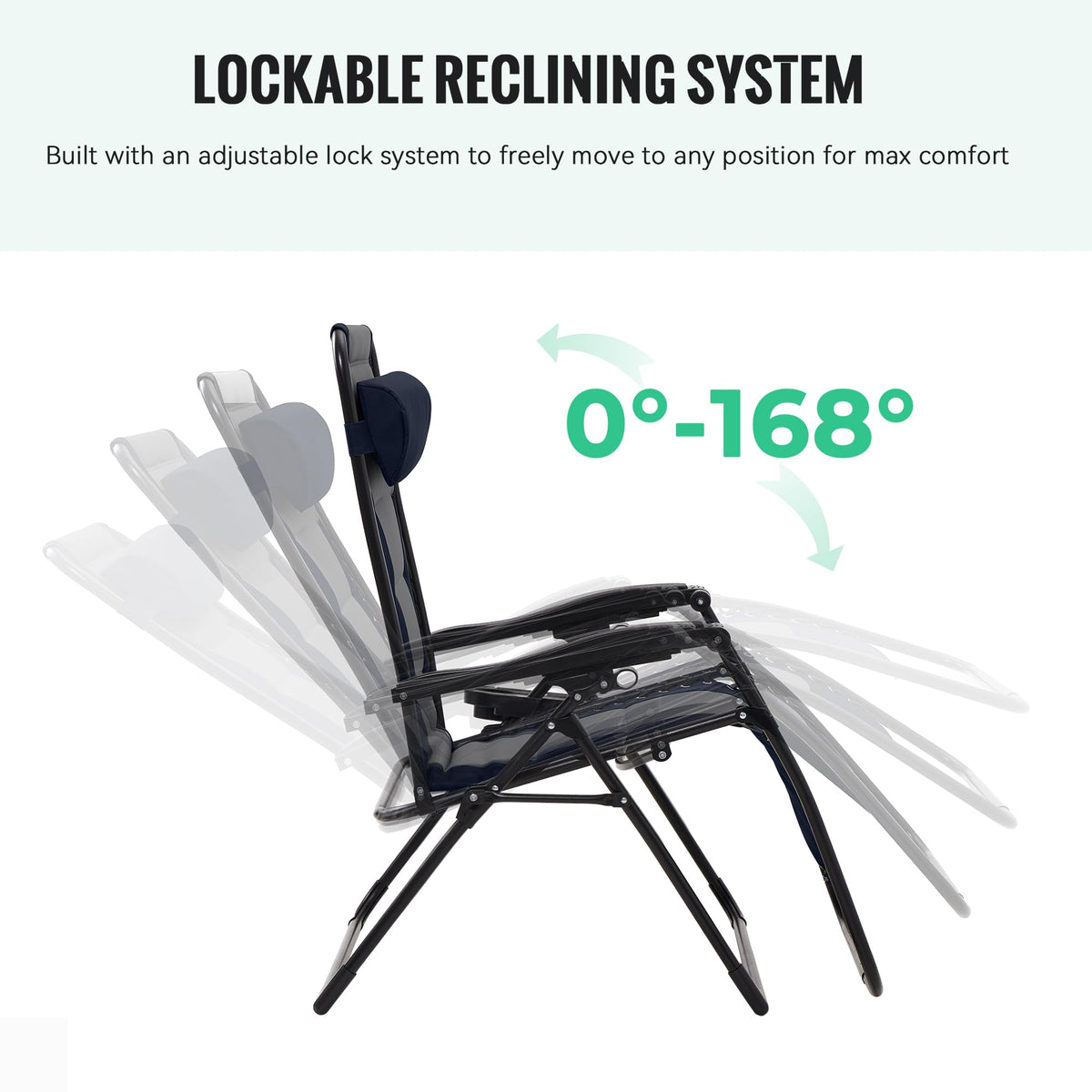 Oversized Zero Gravity Chairs Set of 2 G4170