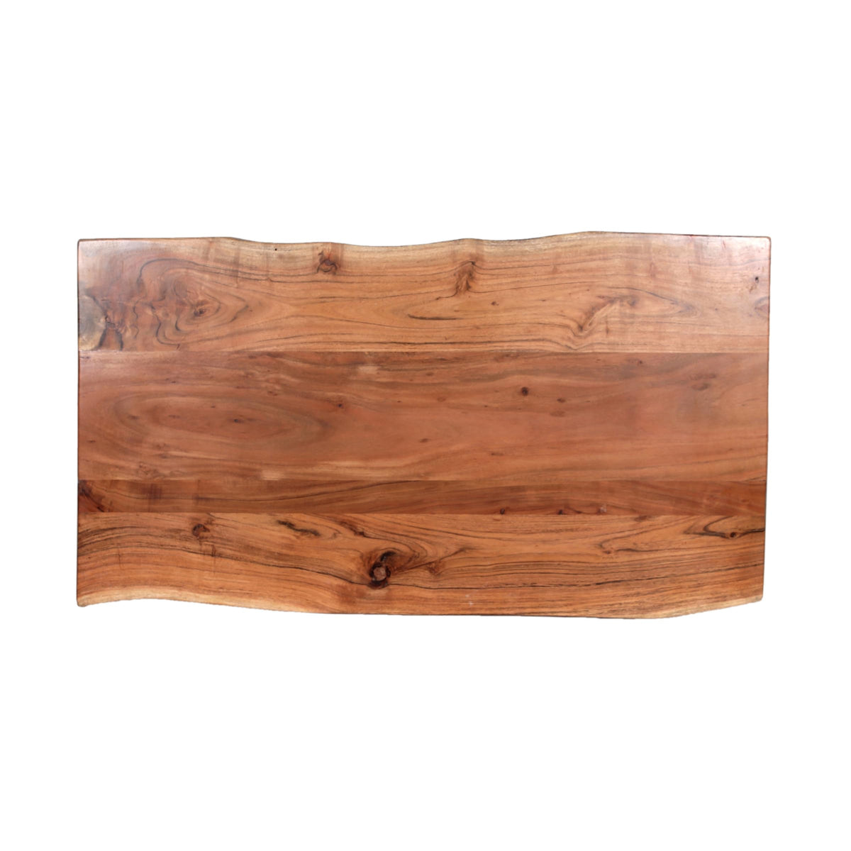 Solid Wood Coffee Table with Hairpin Metal Legs, 48 Inch V476817