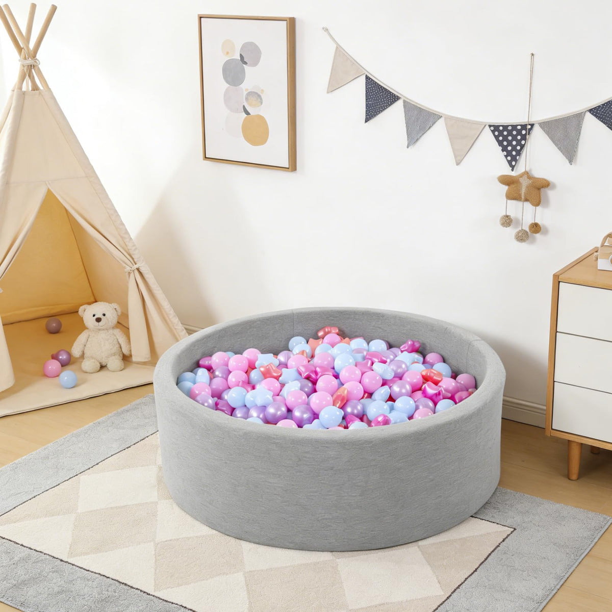 100 200 500 Pack Phthalate & BPA Free Plastic Ball Pit Balls O636664