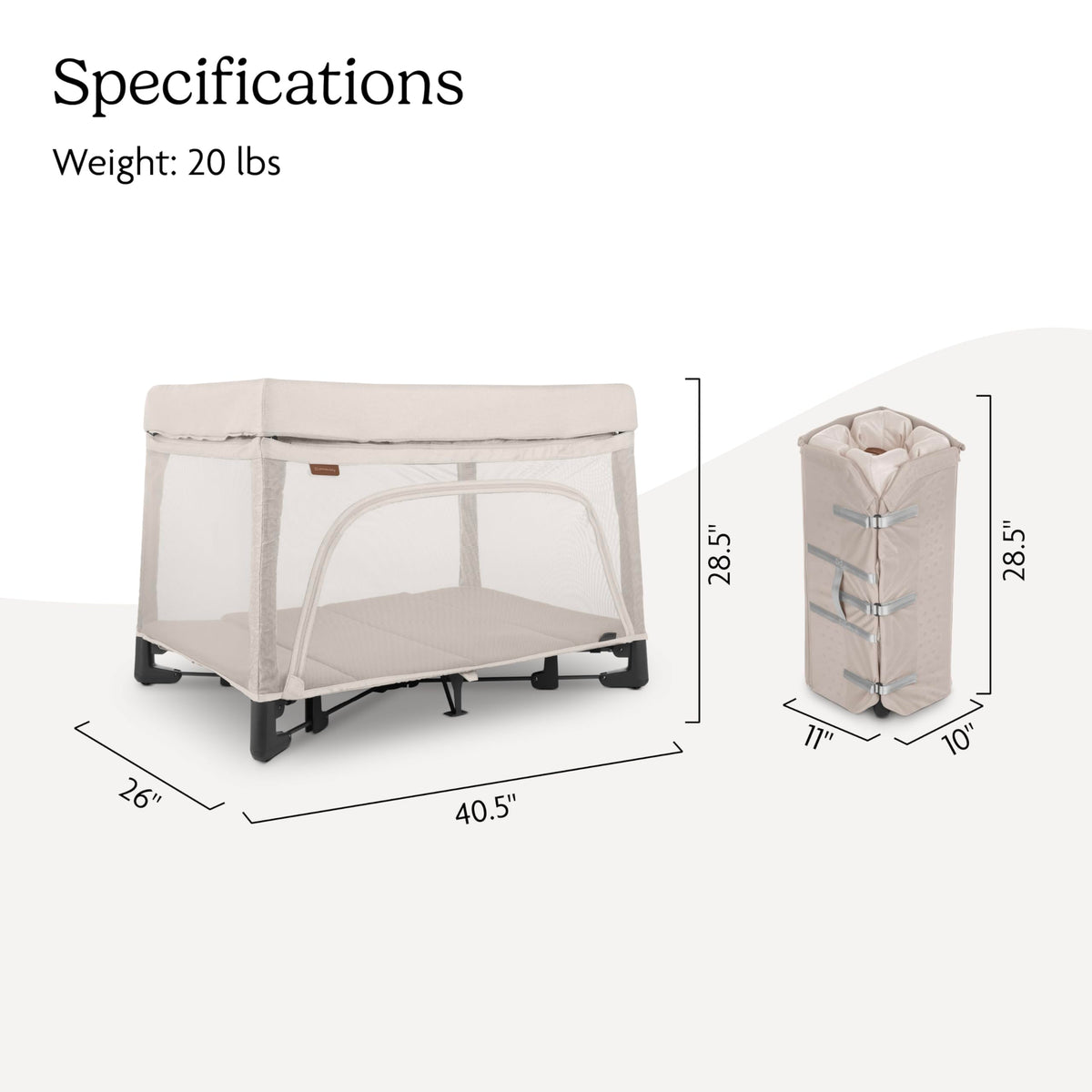 Portable Playard, Bassinet & Travel Crib O197
