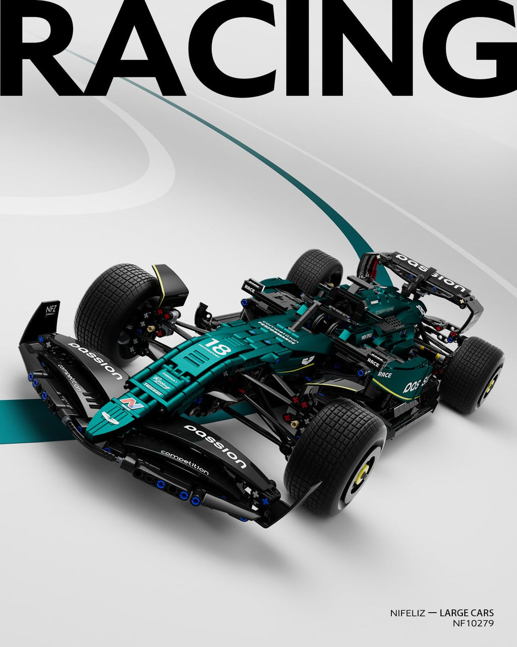 Formula 1 Racing Car Building Set R757018