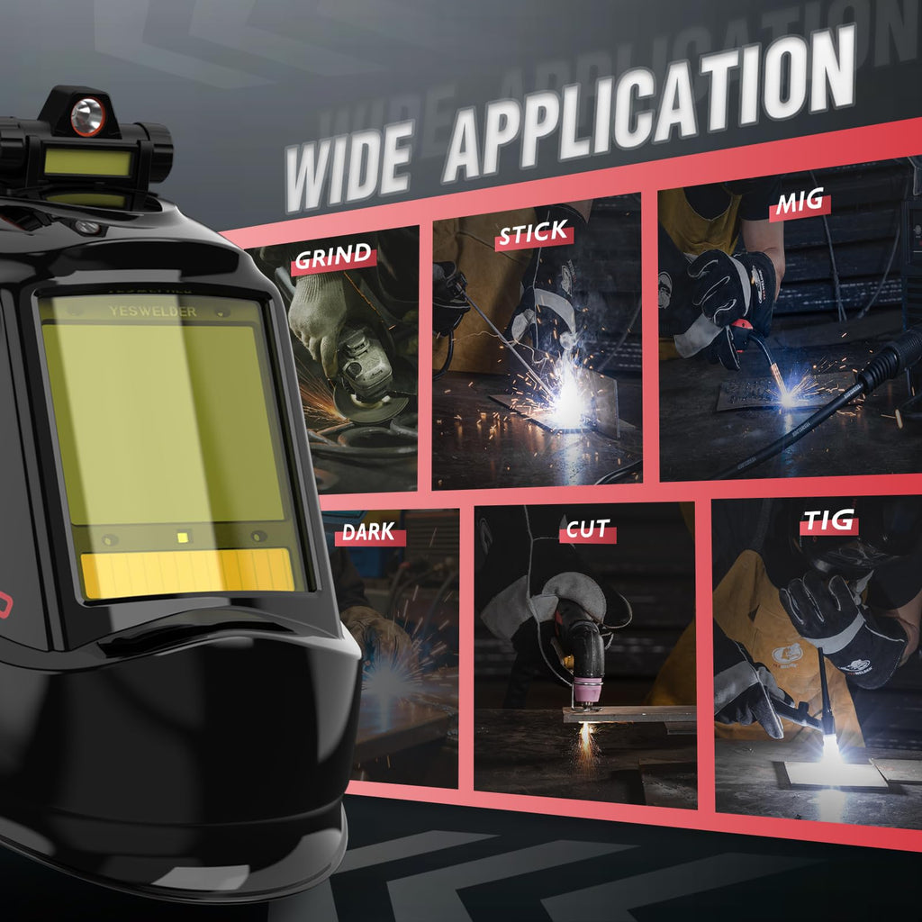 Auto-Shade Welding Helmet with Digital Filter H106
