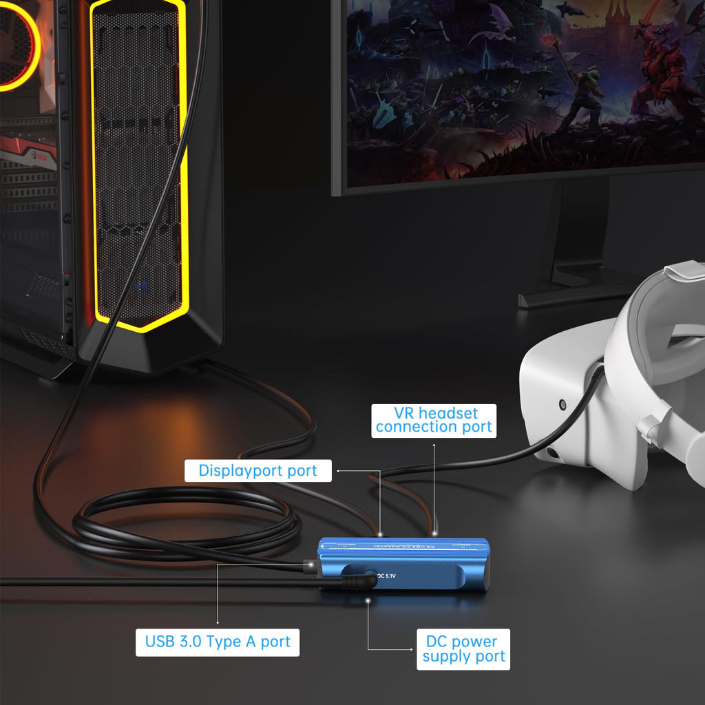 PC Adapter Kit with DP 1.4 Cable and Power Adapter H845