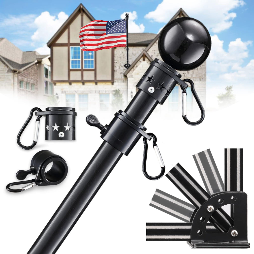 6ft Tangle Free Spinning Flag Pole Kit X99356